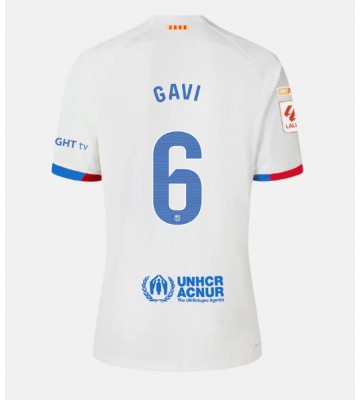 Barcelona Paez Gavi #6 Udebanetrøje 2023-24 Kort ærmer